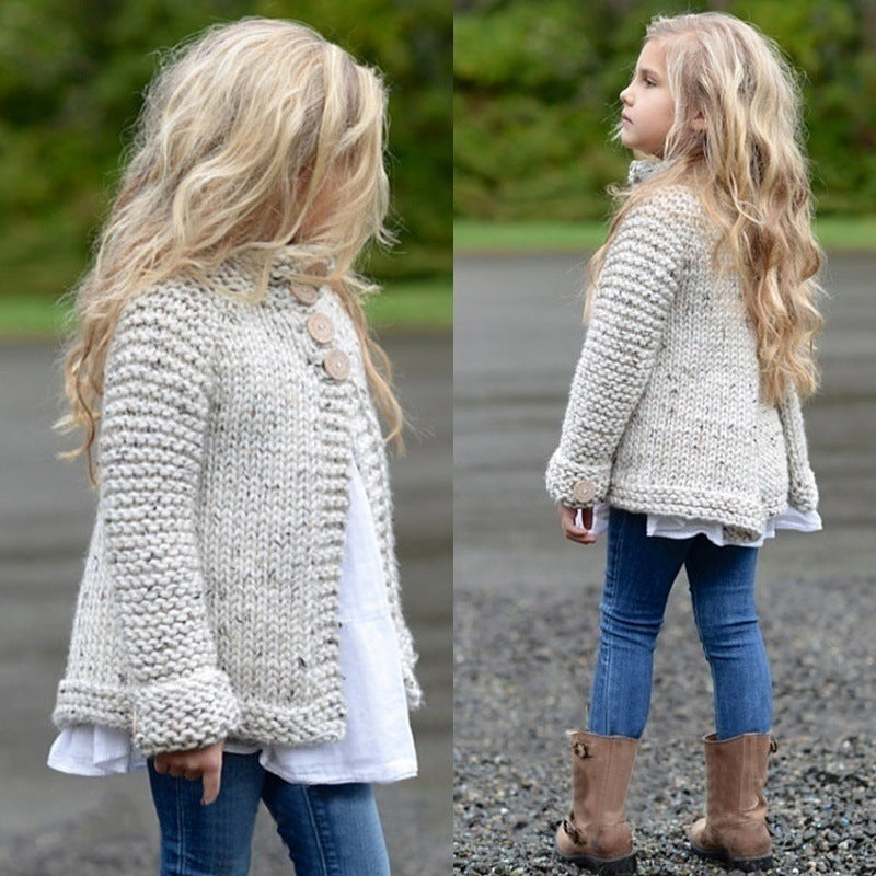Knitted Baby Cardigan β Cozy Parent-Child Matching Sweater Coat