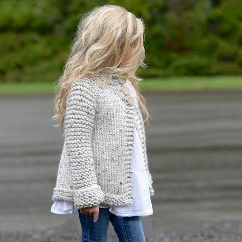 Knitted Baby Cardigan β Cozy Parent-Child Matching Sweater Coat