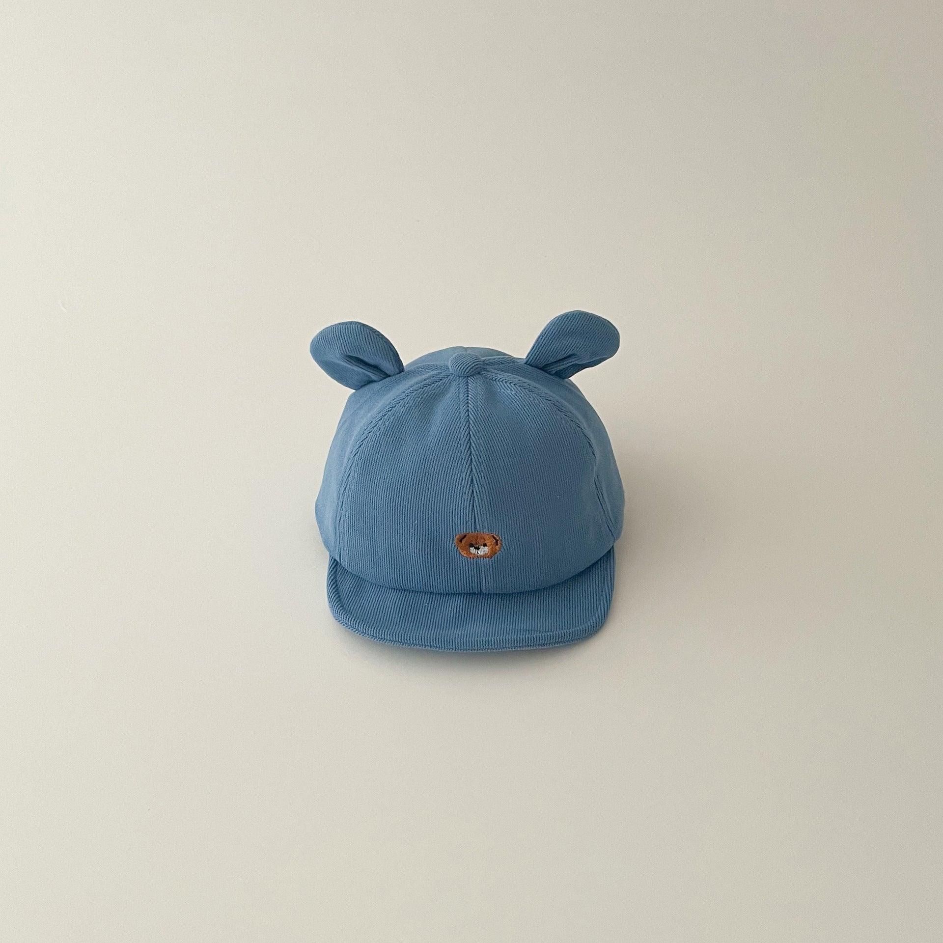 Korean Baby Bear Hat – Autumn & Winter Duck-Tongue Cap with Sunshade for Boys & Girls