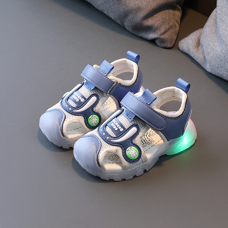 LED Sports Sandals for Kids – Soft Sole & Light-Up Design (Spring/Summer)