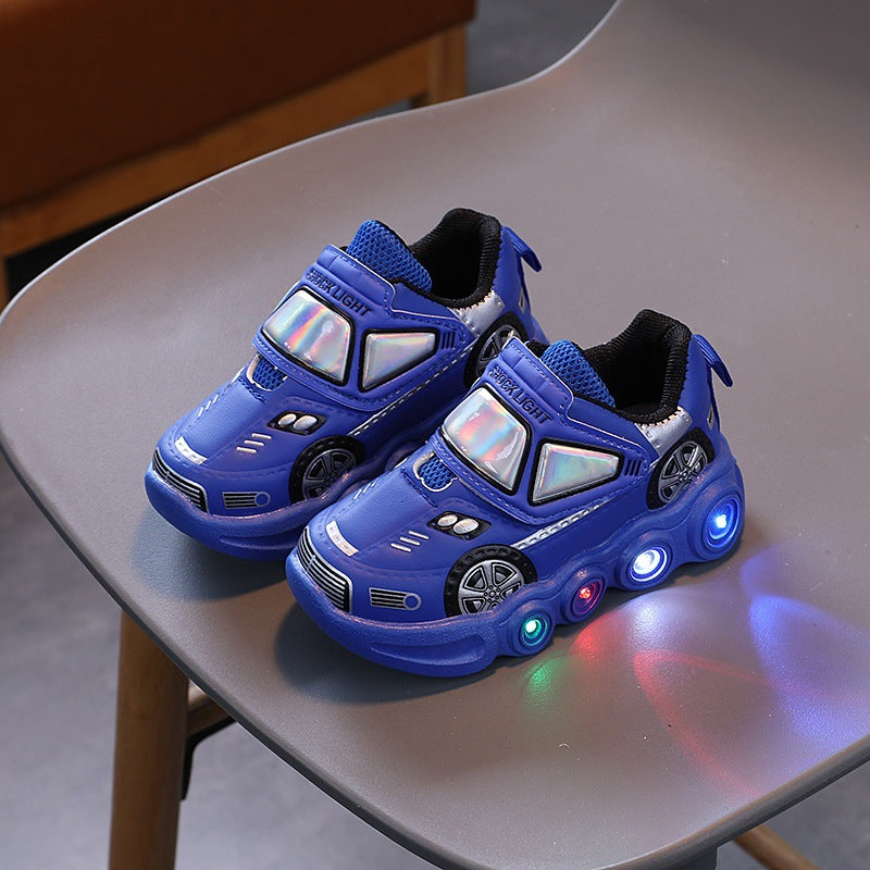 Flash Light-Up Kids’ Shoes – Velcro & Anti-Slip Sports Sneakers