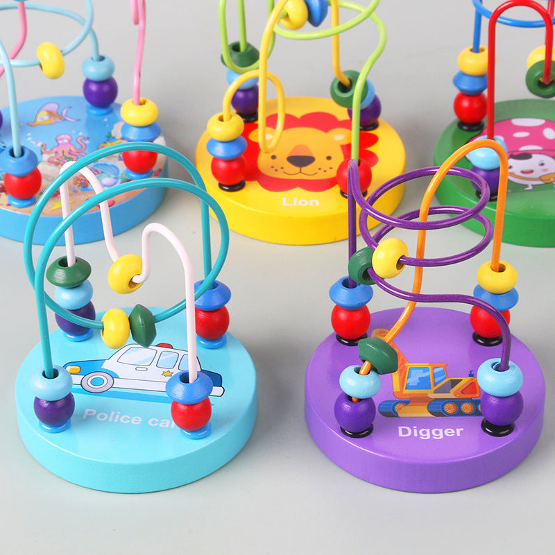 Mini Wooden Bead Maze β Color & Intelligence Development Toy for Babies and Toddlers