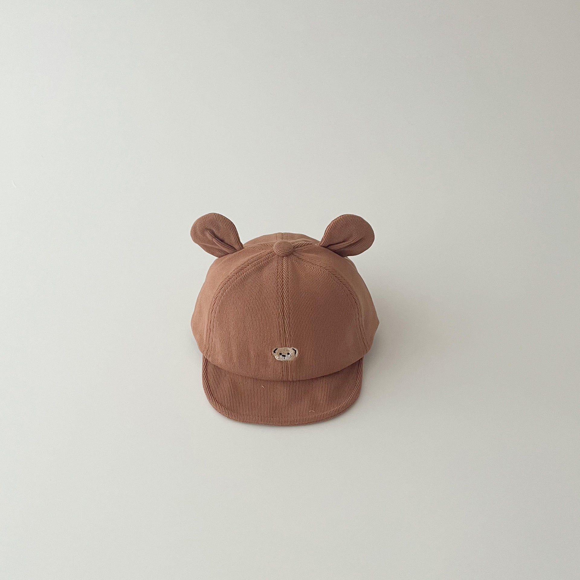 Korean Baby Bear Hat – Autumn & Winter Duck-Tongue Cap with Sunshade for Boys & Girls