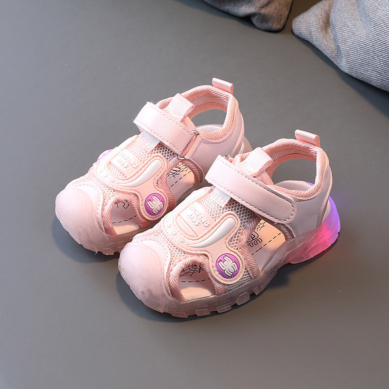 LED Sports Sandals for Kids – Soft Sole & Light-Up Design (Spring/Summer)