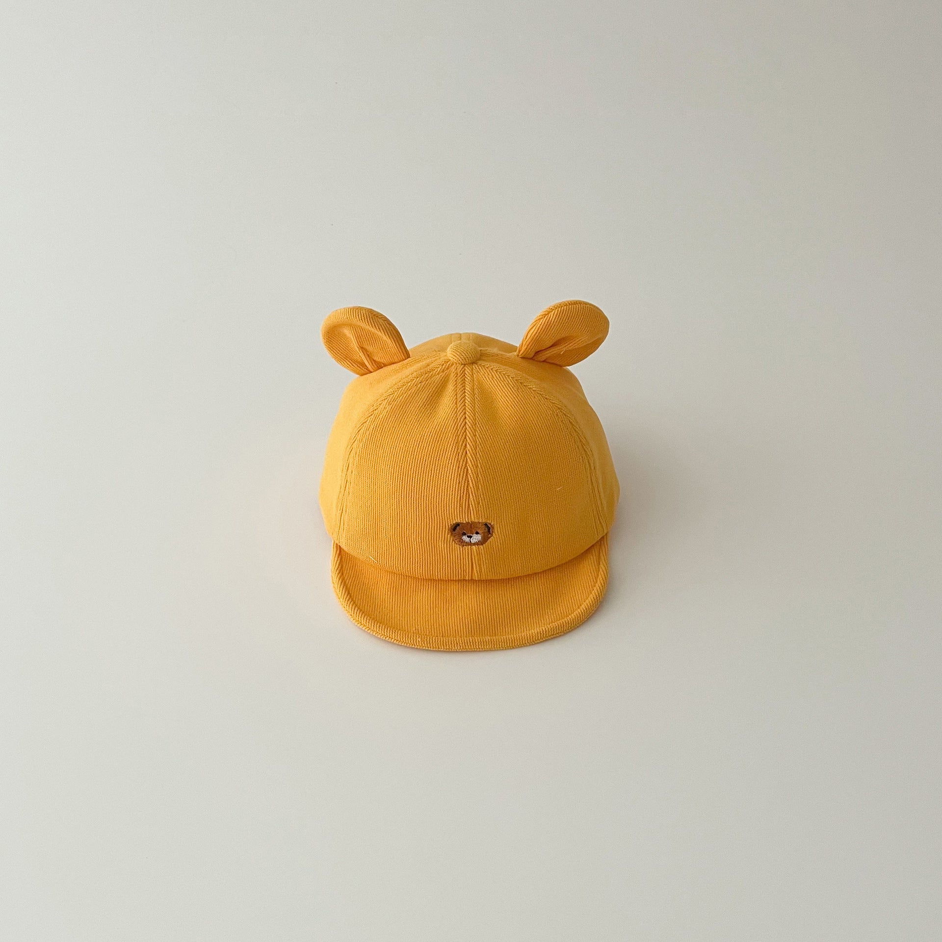 Korean Baby Bear Hat – Autumn & Winter Duck-Tongue Cap with Sunshade for Boys & Girls