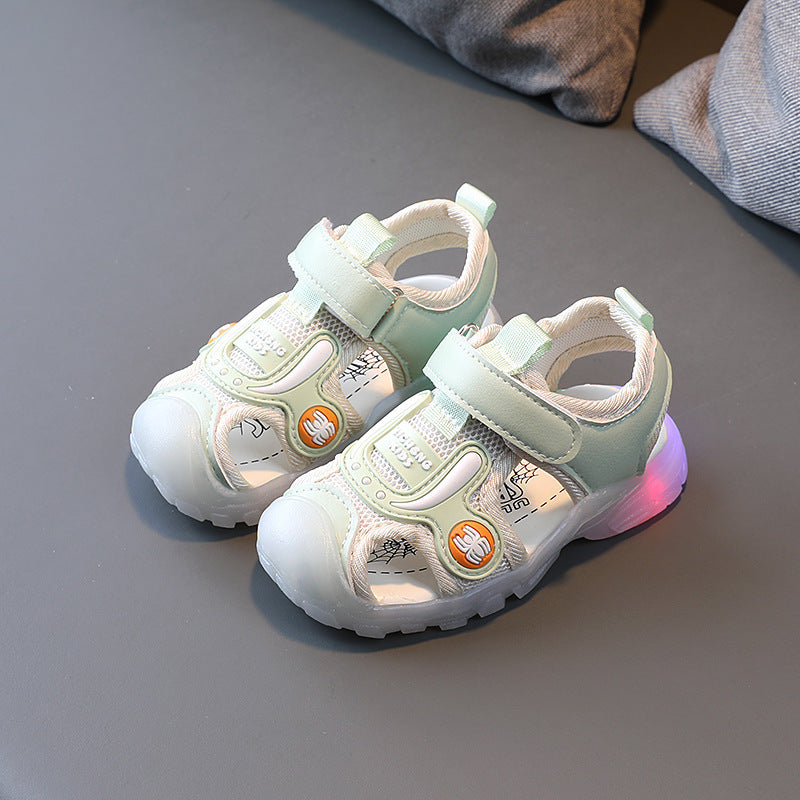 LED Sports Sandals for Kids – Soft Sole & Light-Up Design (Spring/Summer)