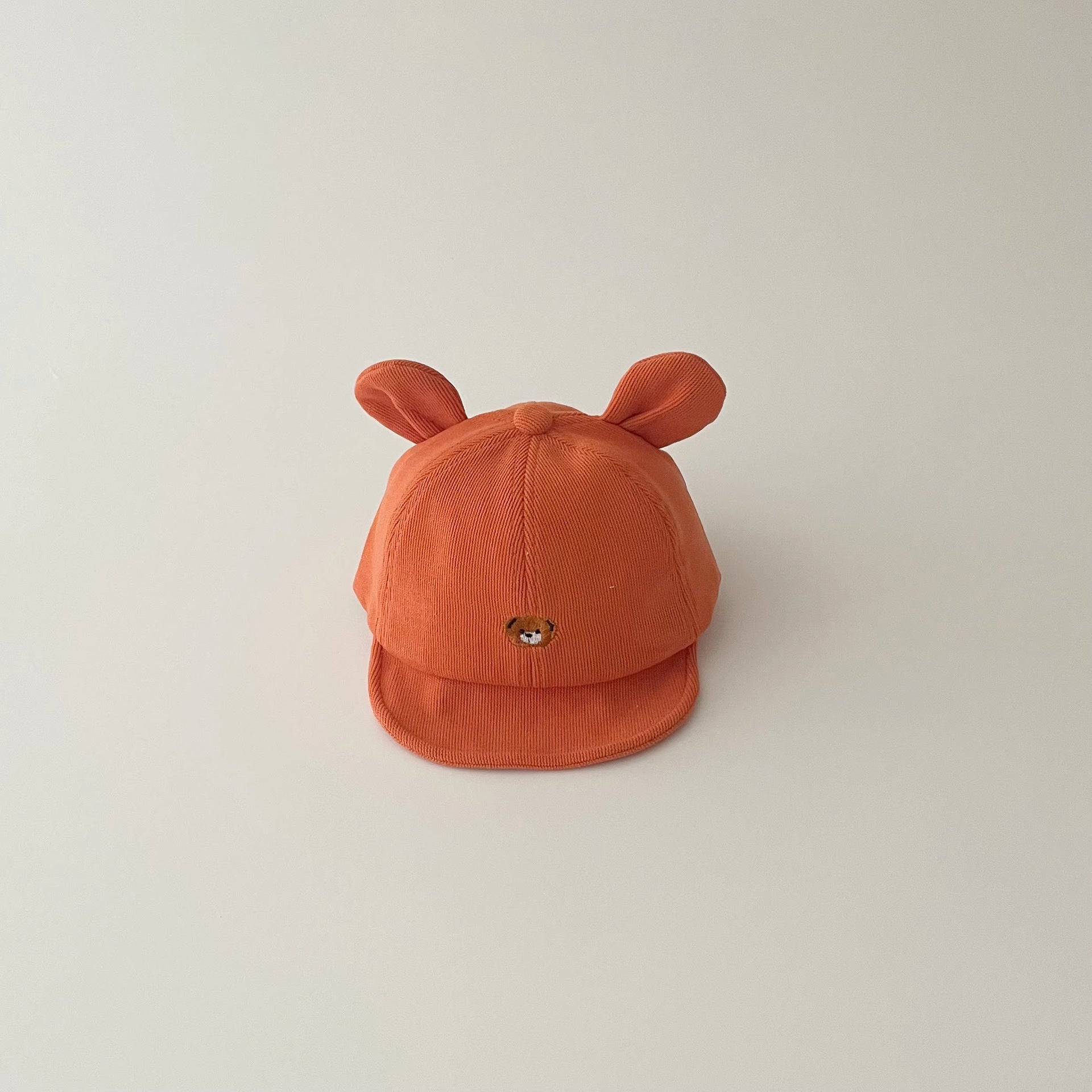Korean Baby Bear Hat – Autumn & Winter Duck-Tongue Cap with Sunshade for Boys & Girls