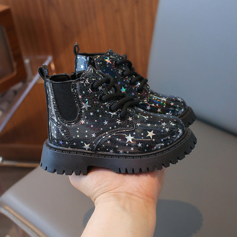 Girls’ Soft Sole Martin Boots – 2025 New Season Single Boots