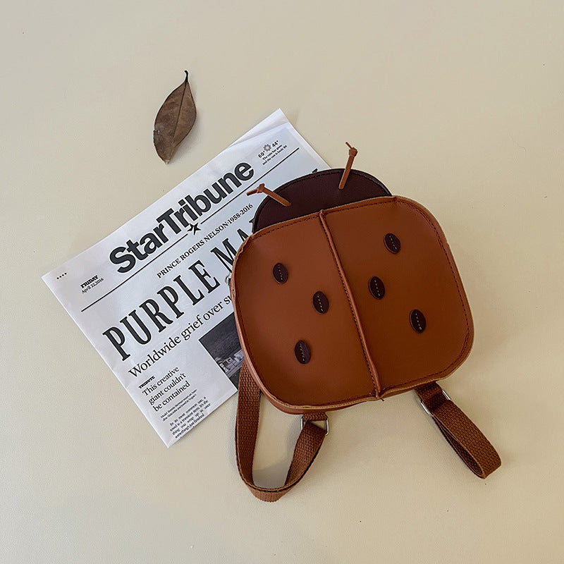 Korean Retro Ladybug Kids Backpack – Cute & Stylish Kindergarten Bag for Boys and Girls