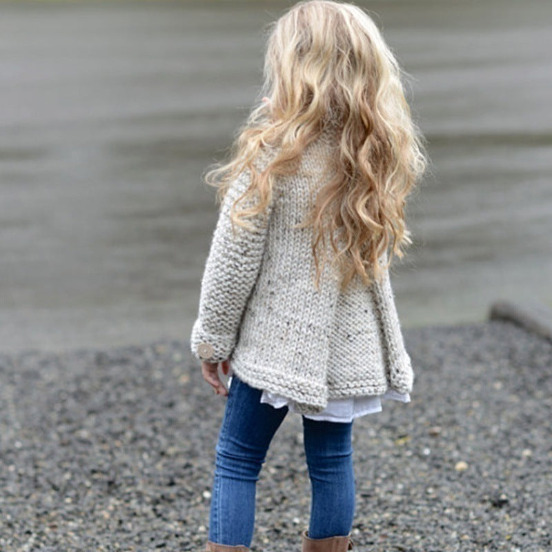 Knitted Baby Cardigan β Cozy Parent-Child Matching Sweater Coat