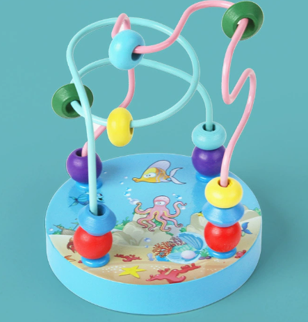 Mini Wooden Bead Maze β Color & Intelligence Development Toy for Babies and Toddlers