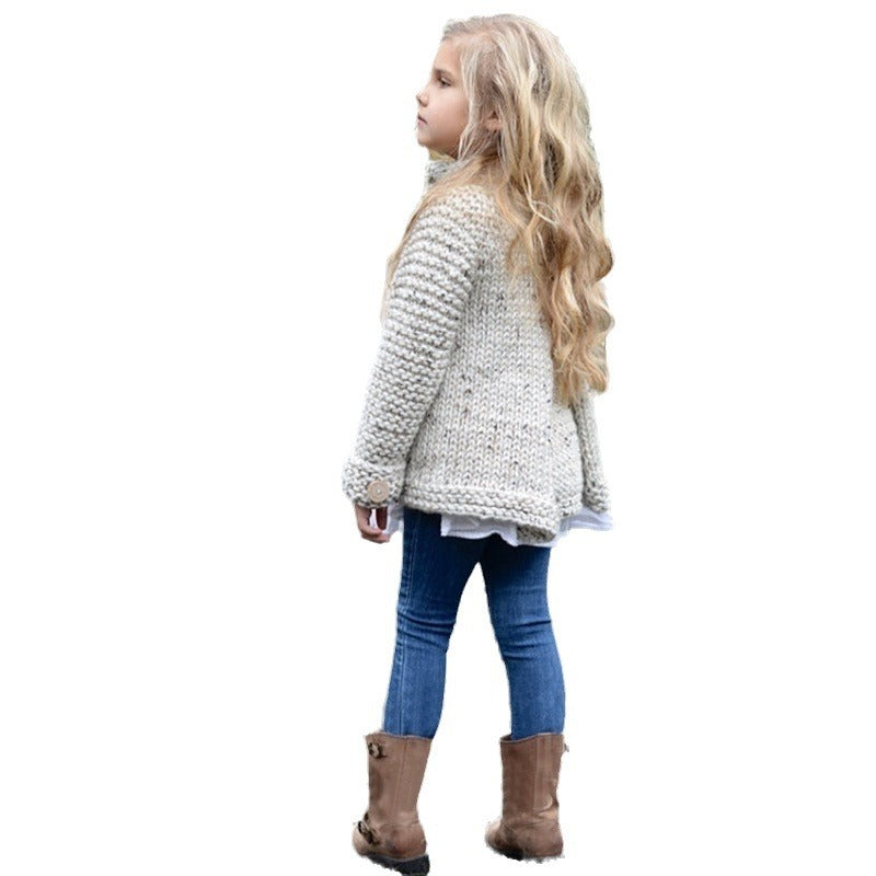 Knitted Baby Cardigan β Cozy Parent-Child Matching Sweater Coat