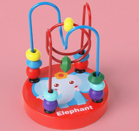 Mini Wooden Bead Maze β Color & Intelligence Development Toy for Babies and Toddlers
