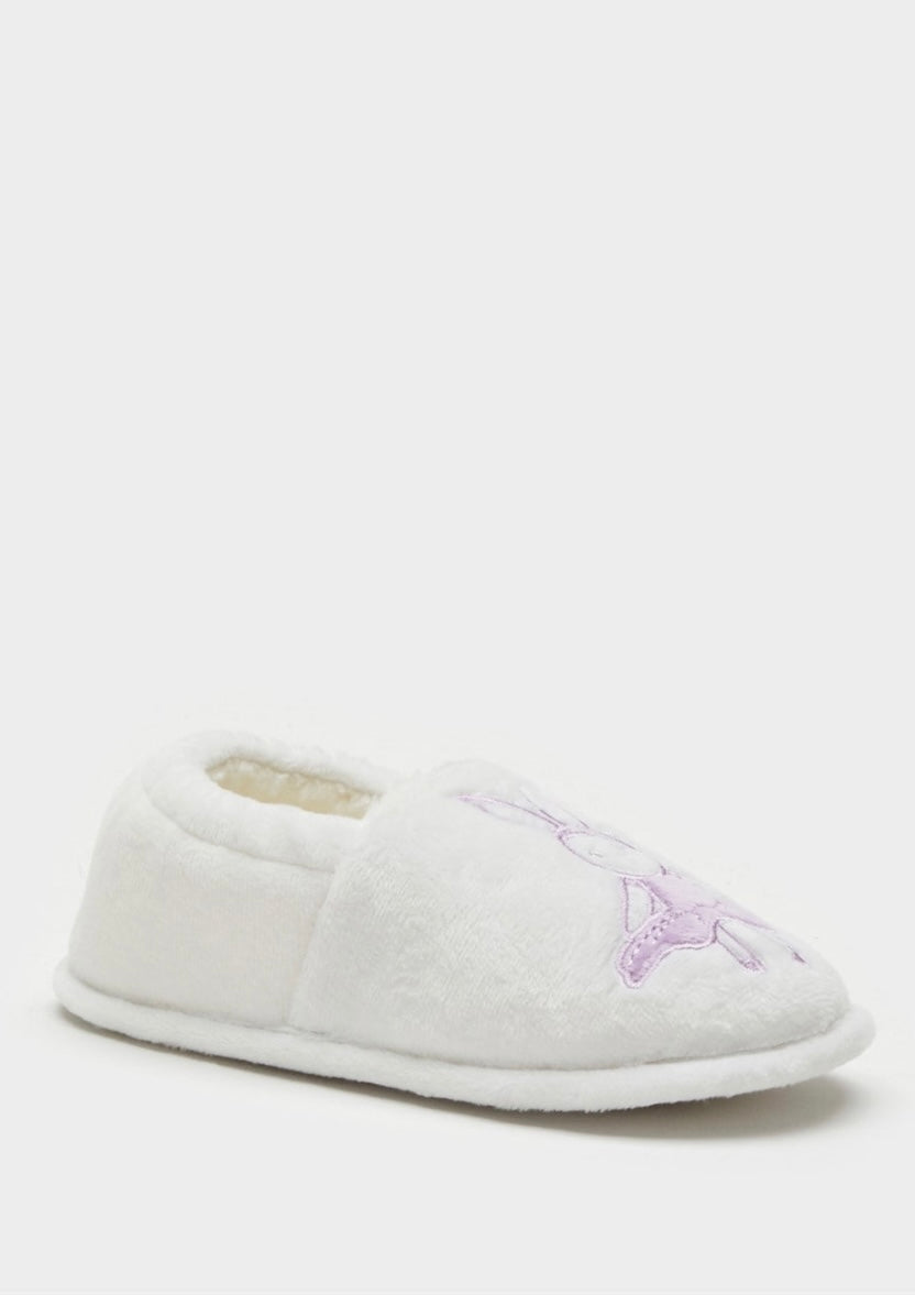 Bunny Slippers & Plush Toy Gift Set – Lilac Edition