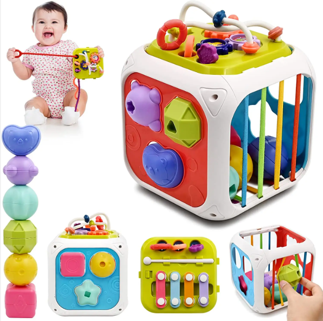 Multifunctional Montessori Sensory Puzzle Toy – Educational Sorting Game