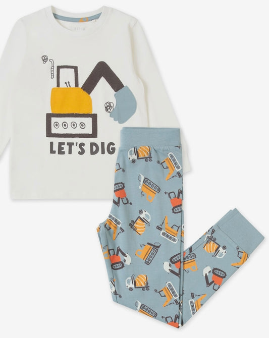 Let’s Dig Construction Pyjama Set