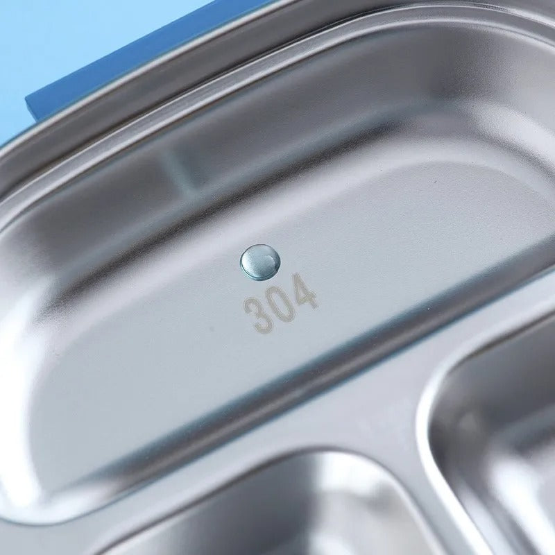 Portable Stainless Steel Bento Lunch Box – For Kids, Students & Outdoor Adventures