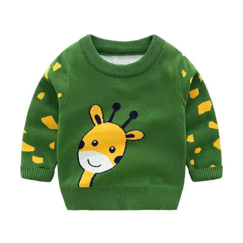 Children’s Cartoon Knit Sweater – Unisex Pullover for Autumn & Winter
