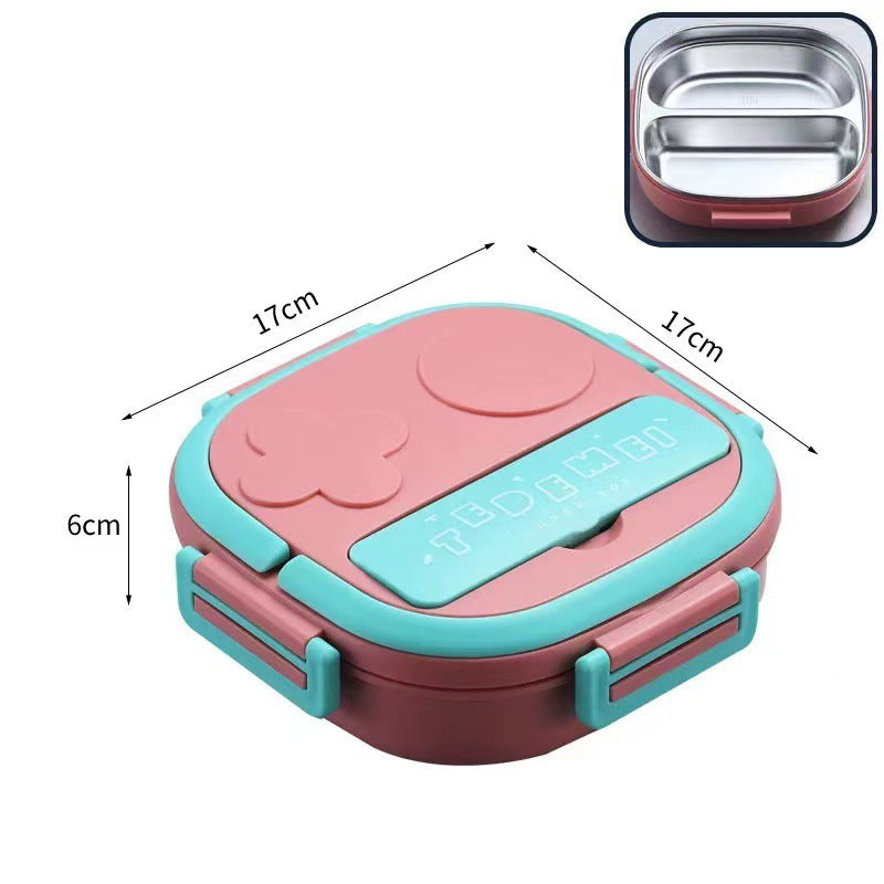 Portable Stainless Steel Bento Lunch Box – For Kids, Students & Outdoor Adventures
