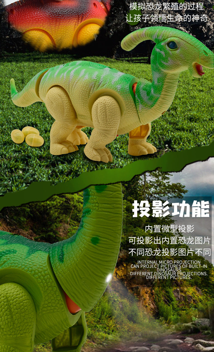 🦖 Electric Dinosaur Toy with Lights & Egg Laying Action