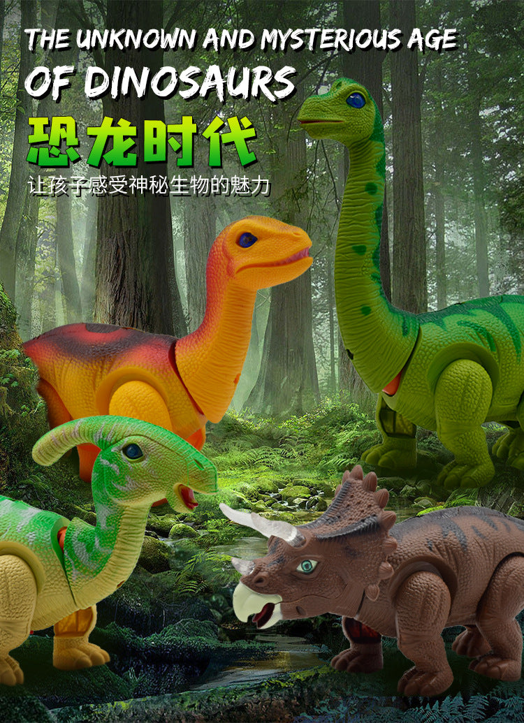 🦖 Electric Dinosaur Toy with Lights & Egg Laying Action