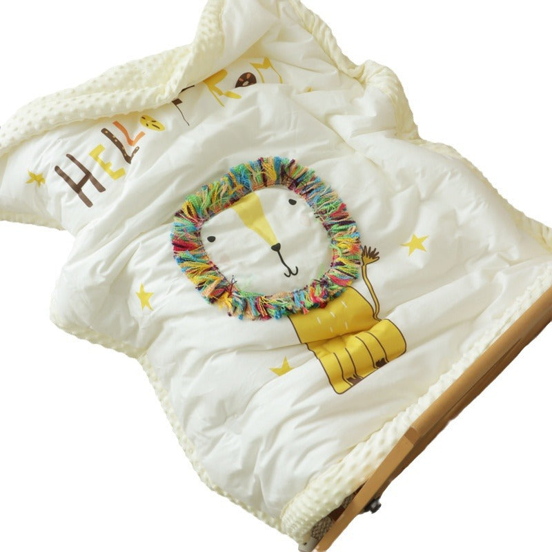 3D Lion Muslin Blanket – Multi-Purpose Baby Swaddle