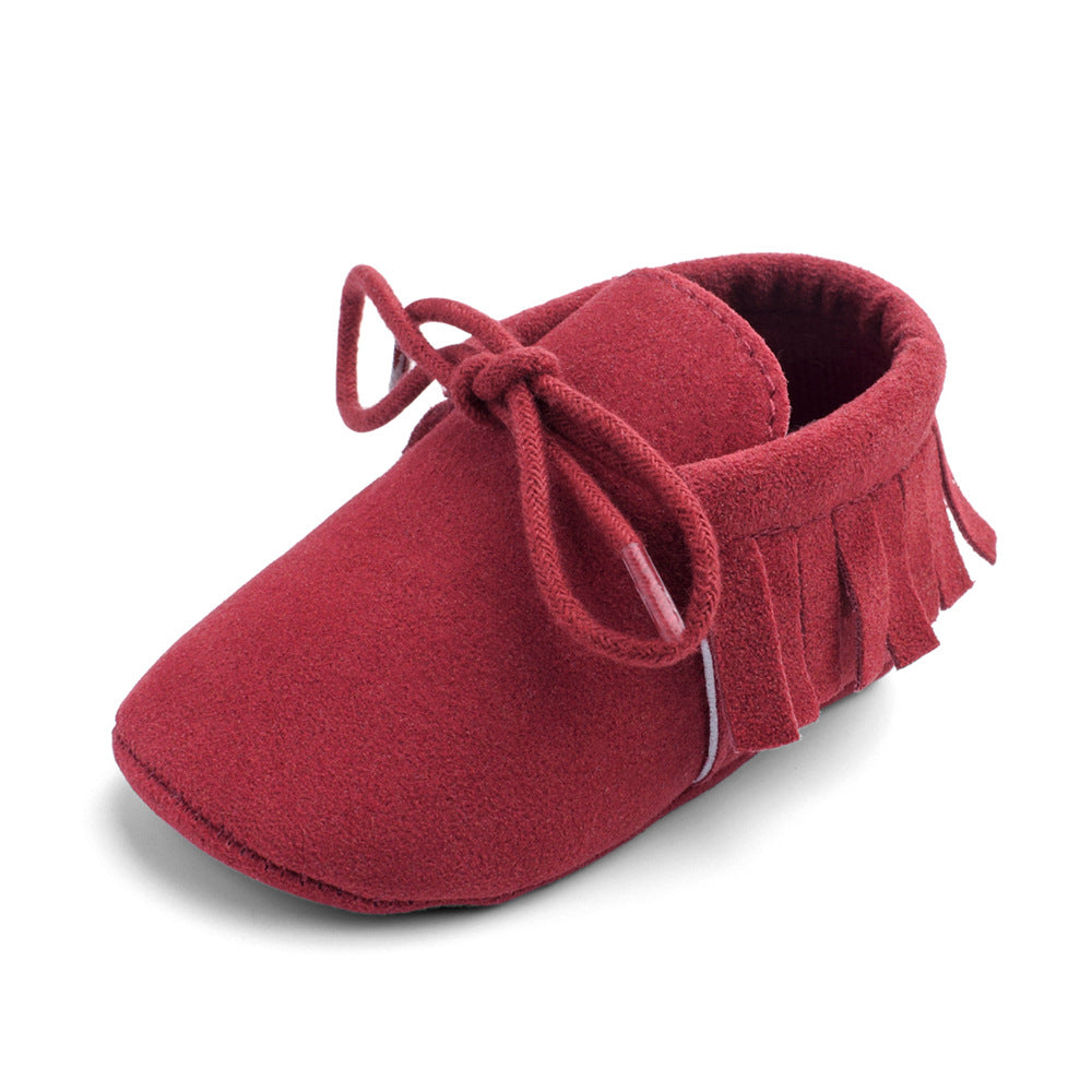 Soft Sole Baby Shoes – Multi-Color with Frosted Texture