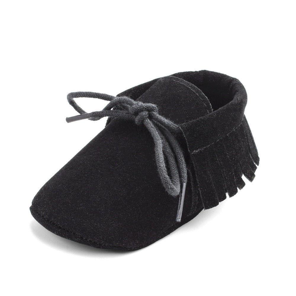 Soft Sole Baby Shoes – Multi-Color with Frosted Texture