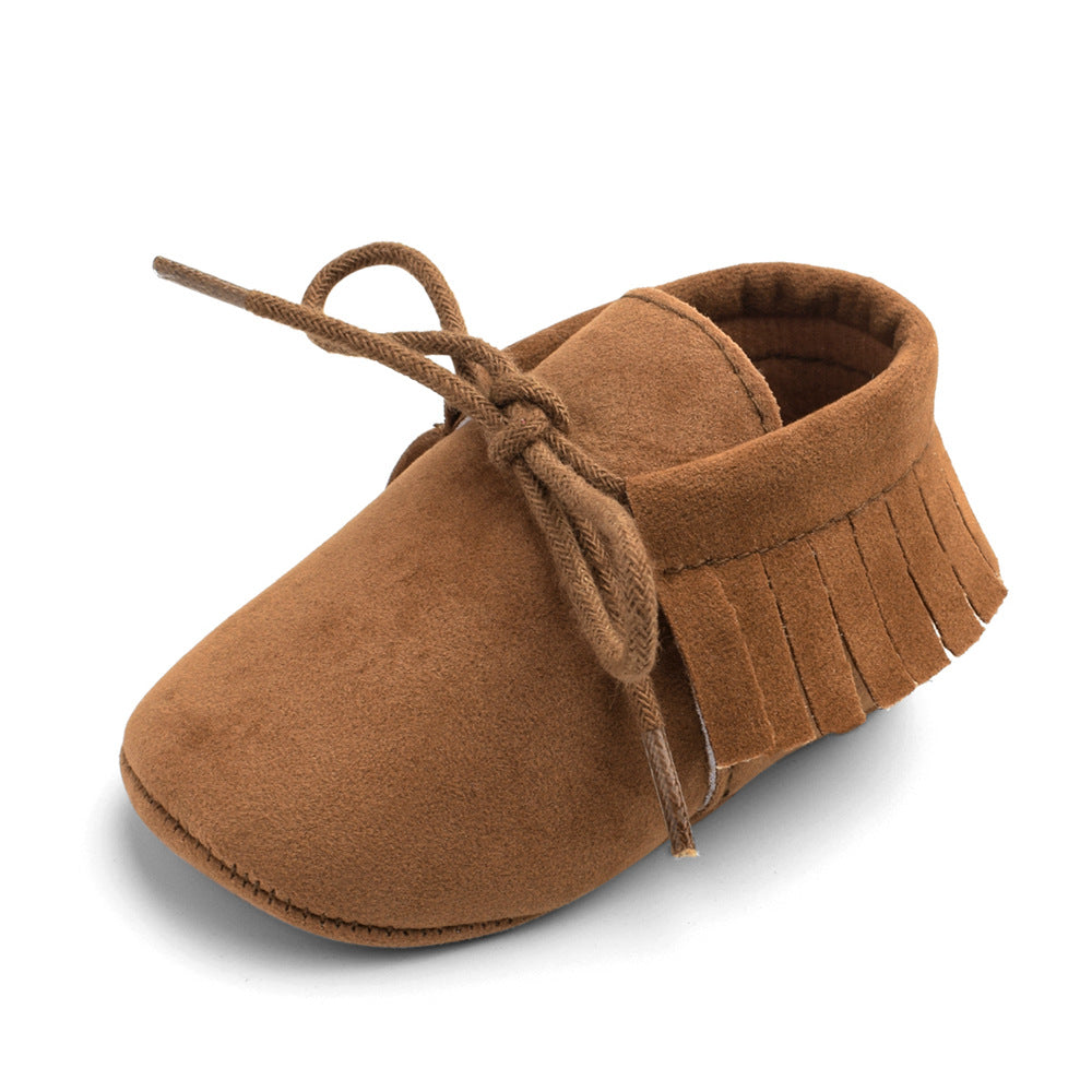 Soft Sole Baby Shoes – Multi-Color with Frosted Texture