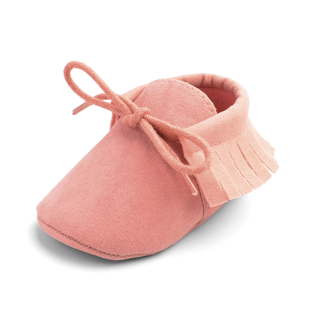 Soft Sole Baby Shoes – Multi-Color with Frosted Texture