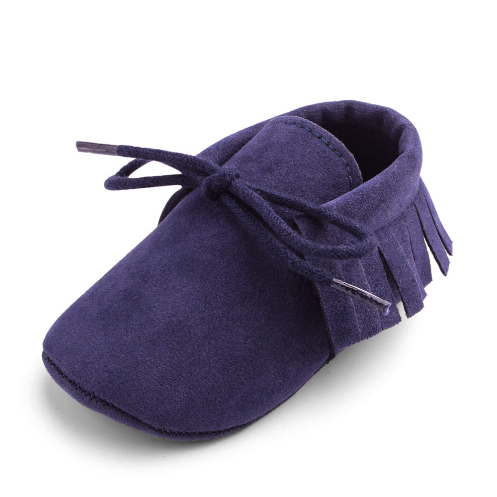 Soft Sole Baby Shoes – Multi-Color with Frosted Texture