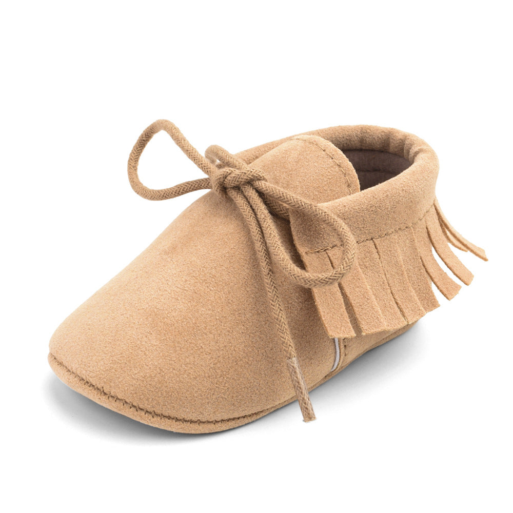 Soft Sole Baby Shoes – Multi-Color with Frosted Texture