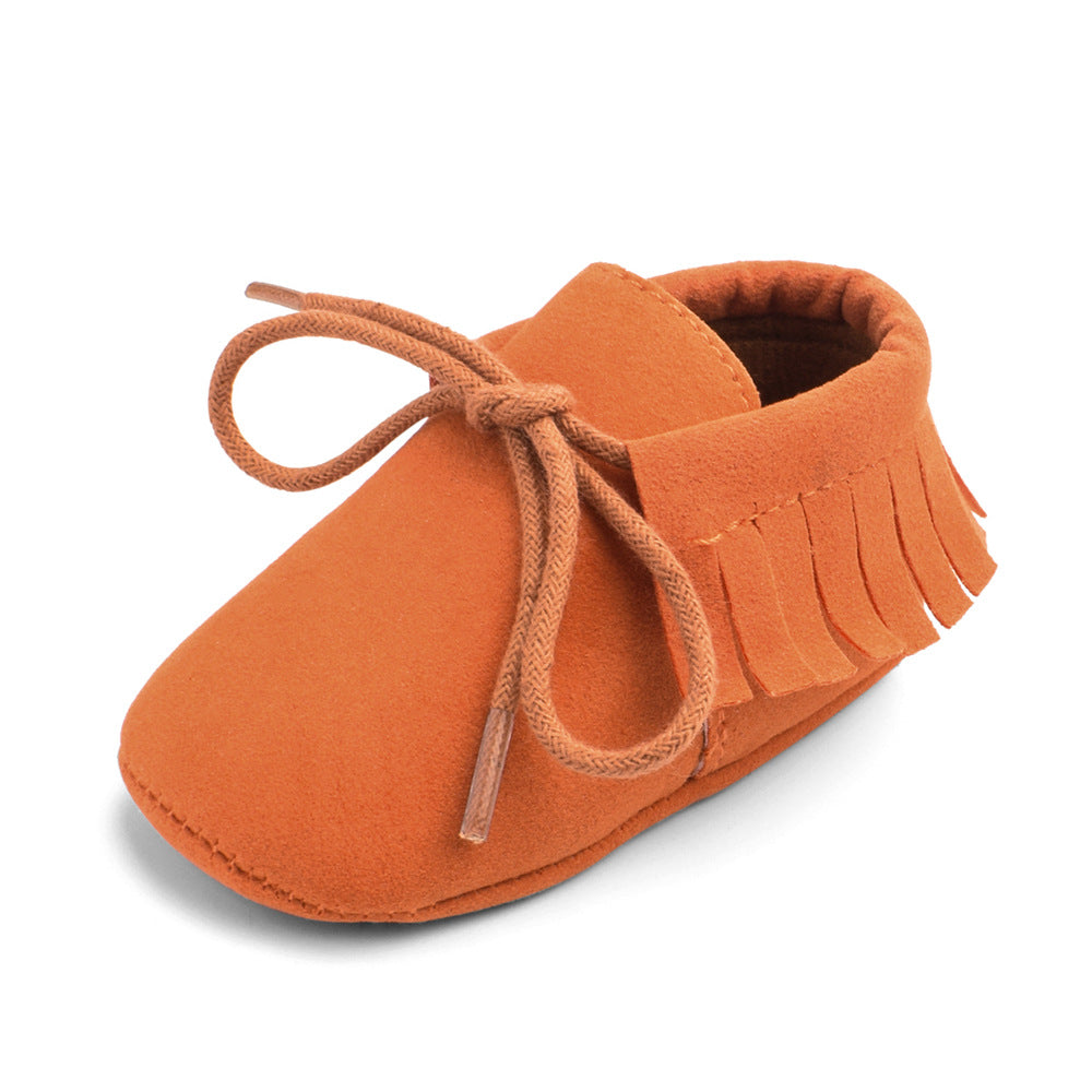 Soft Sole Baby Shoes – Multi-Color with Frosted Texture