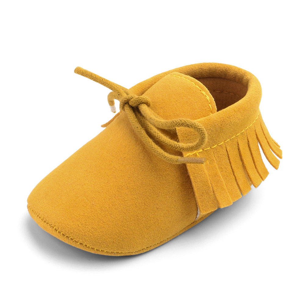 Soft Sole Baby Shoes – Multi-Color with Frosted Texture