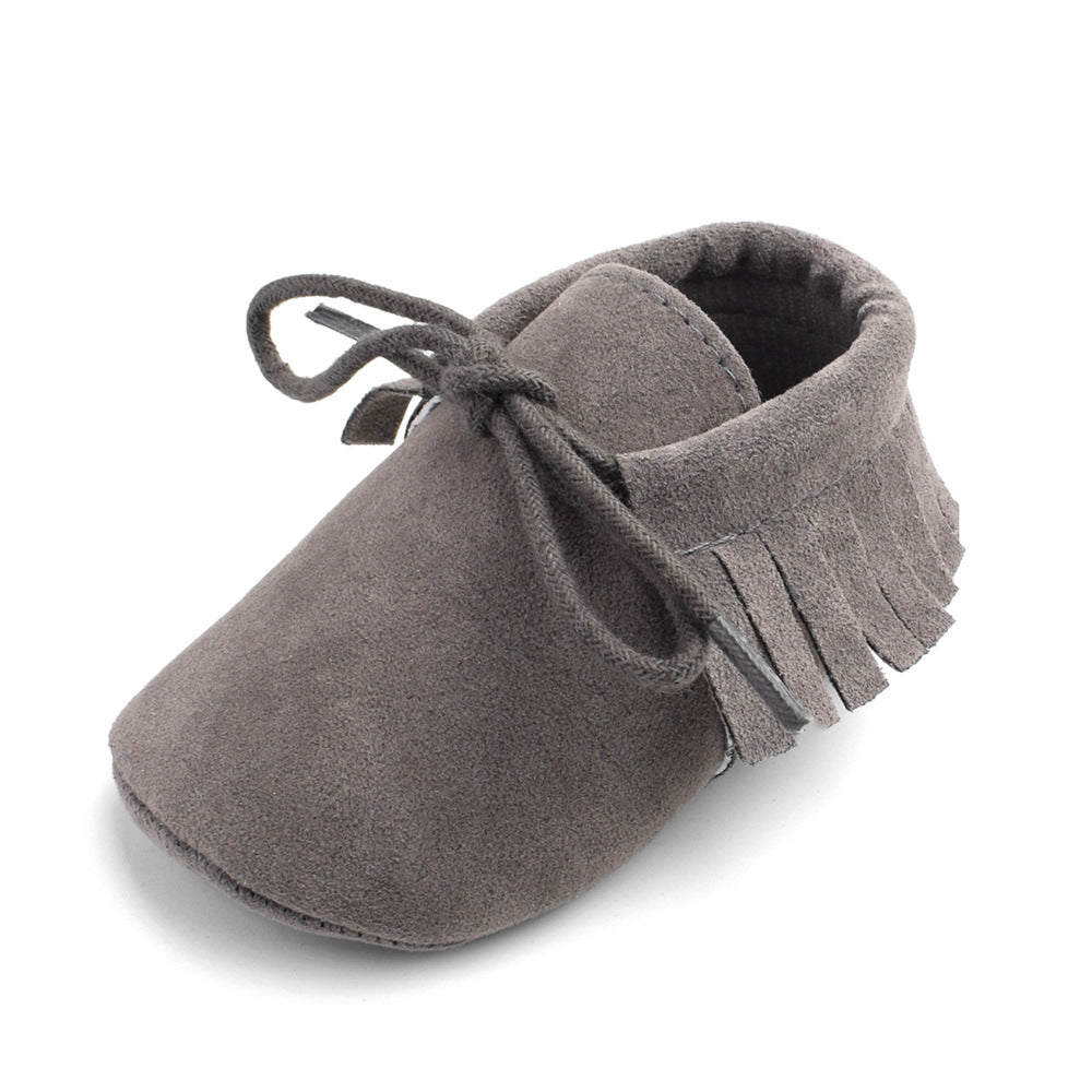 Soft Sole Baby Shoes – Multi-Color with Frosted Texture