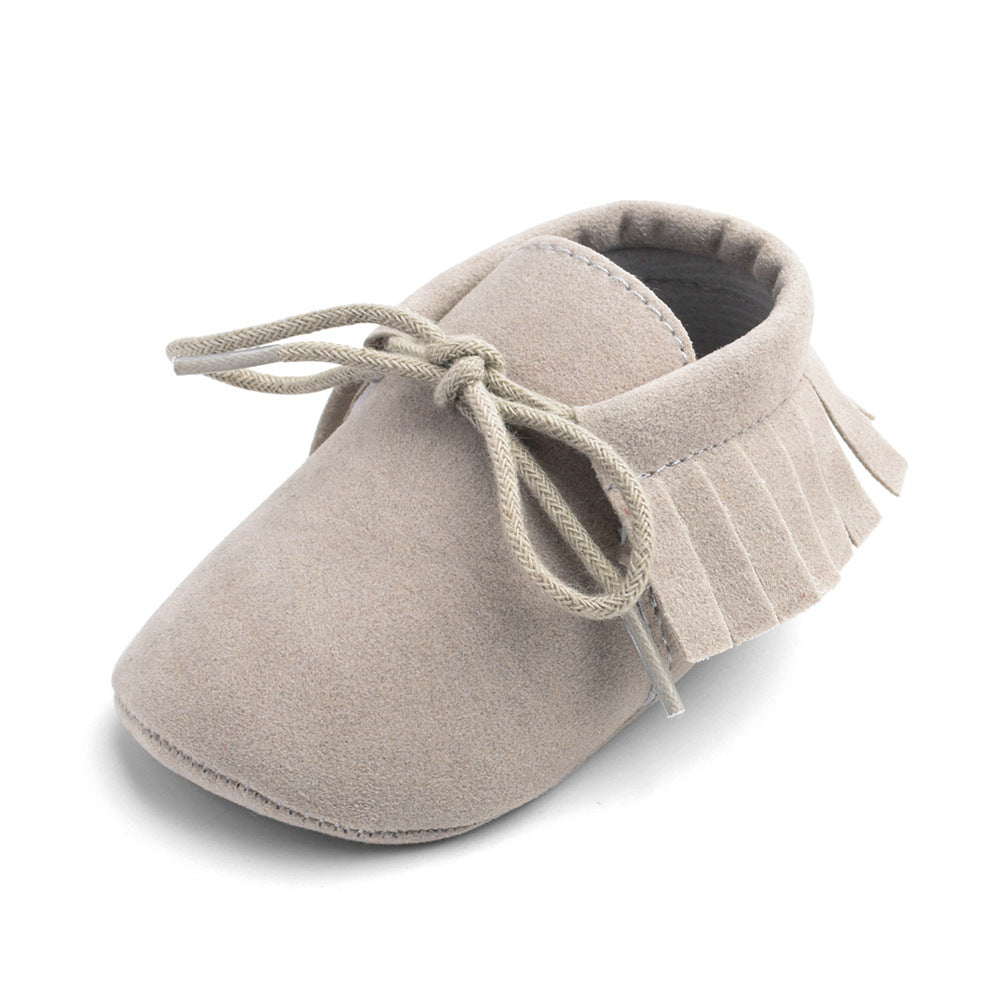 Soft Sole Baby Shoes – Multi-Color with Frosted Texture