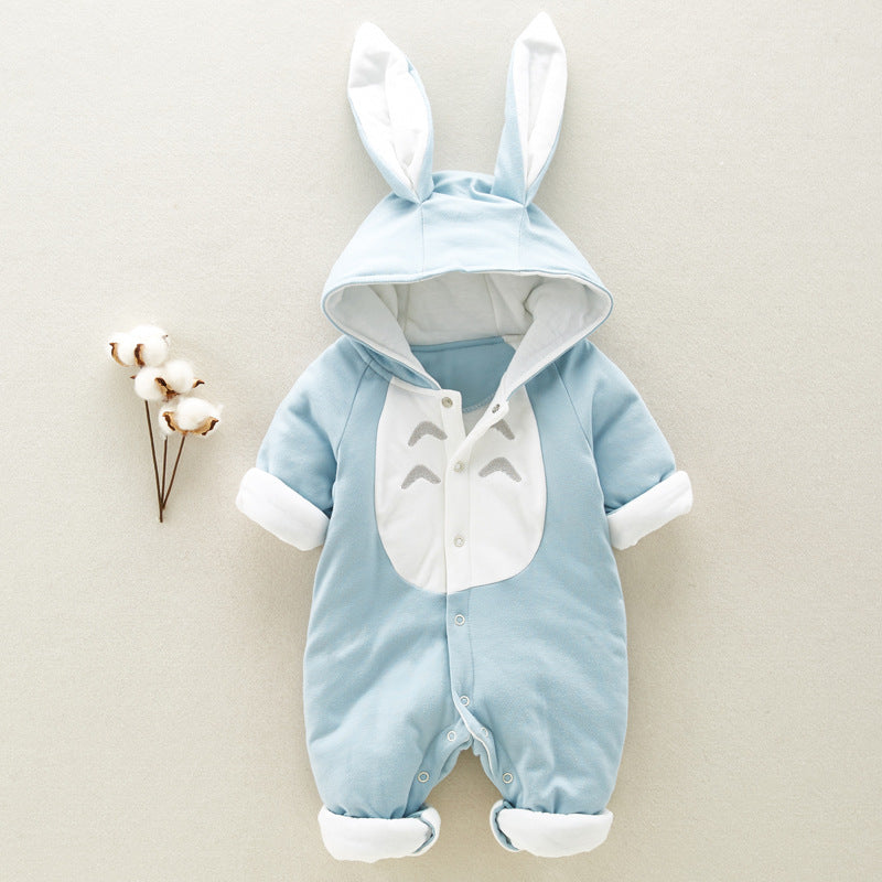 Cotton Dragon Cat Baby Jumpsuit – Newborn Romper with Hat (Climbing Suit)