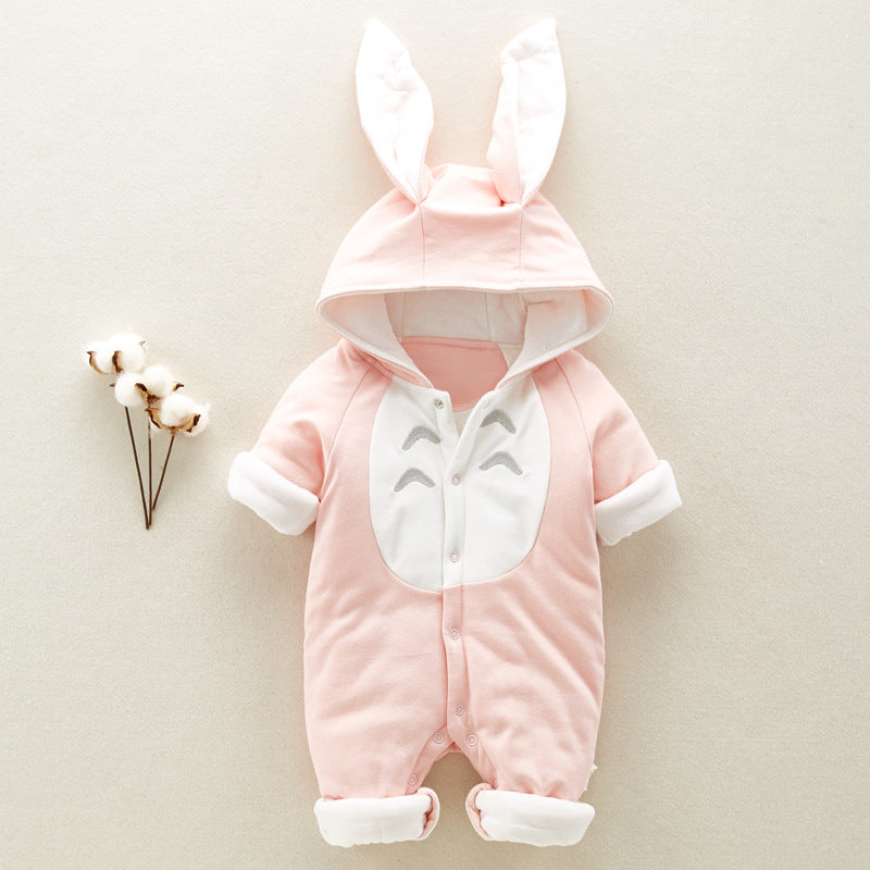 Cotton Dragon Cat Baby Jumpsuit – Newborn Romper with Hat (Climbing Suit)