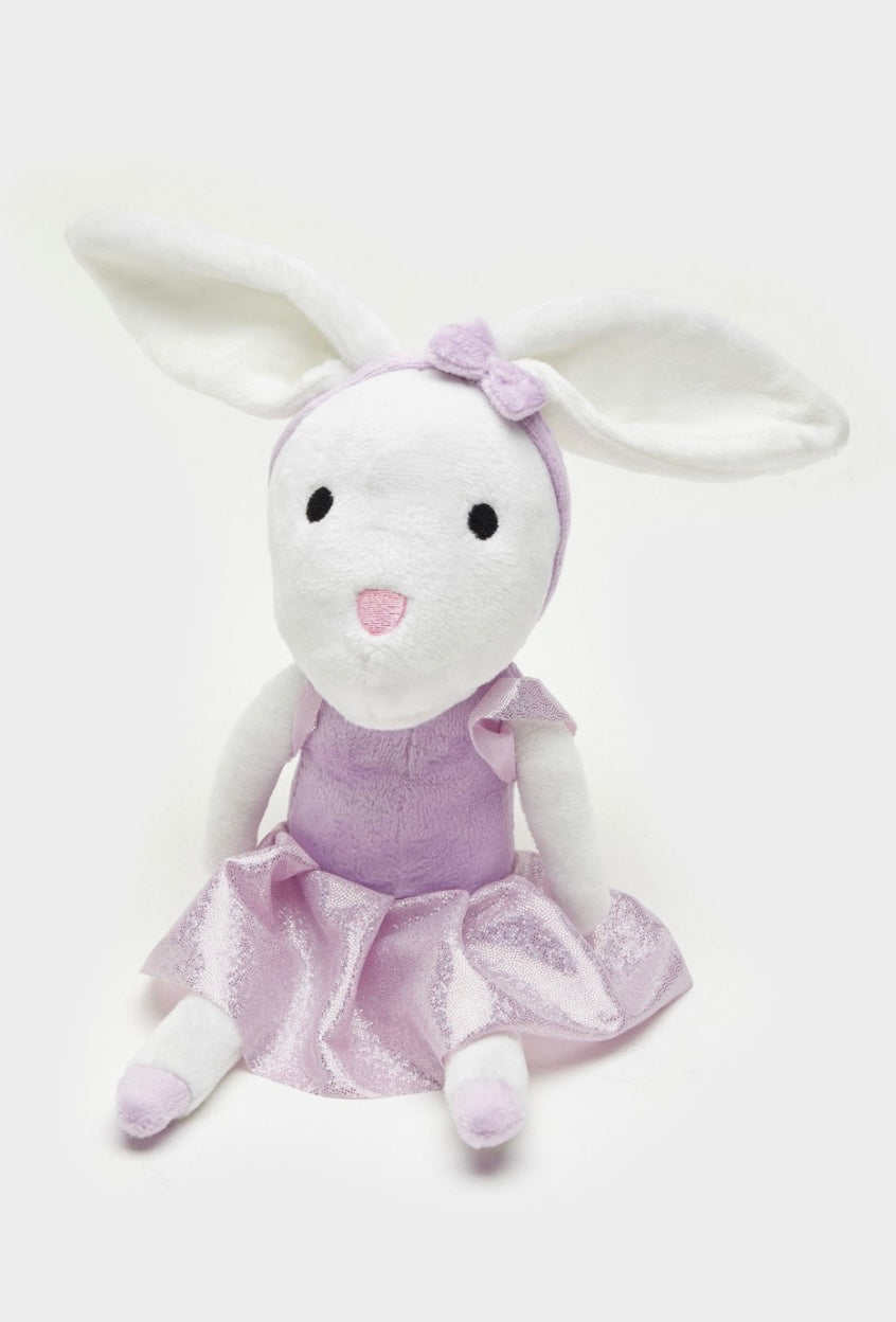 Bunny Slippers & Plush Toy Gift Set – Lilac Edition