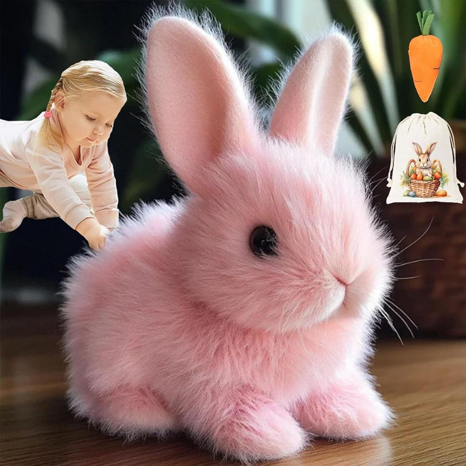 My Realistic Bunny Toy – Soft & Lifelike Plush Rabbit for Kids