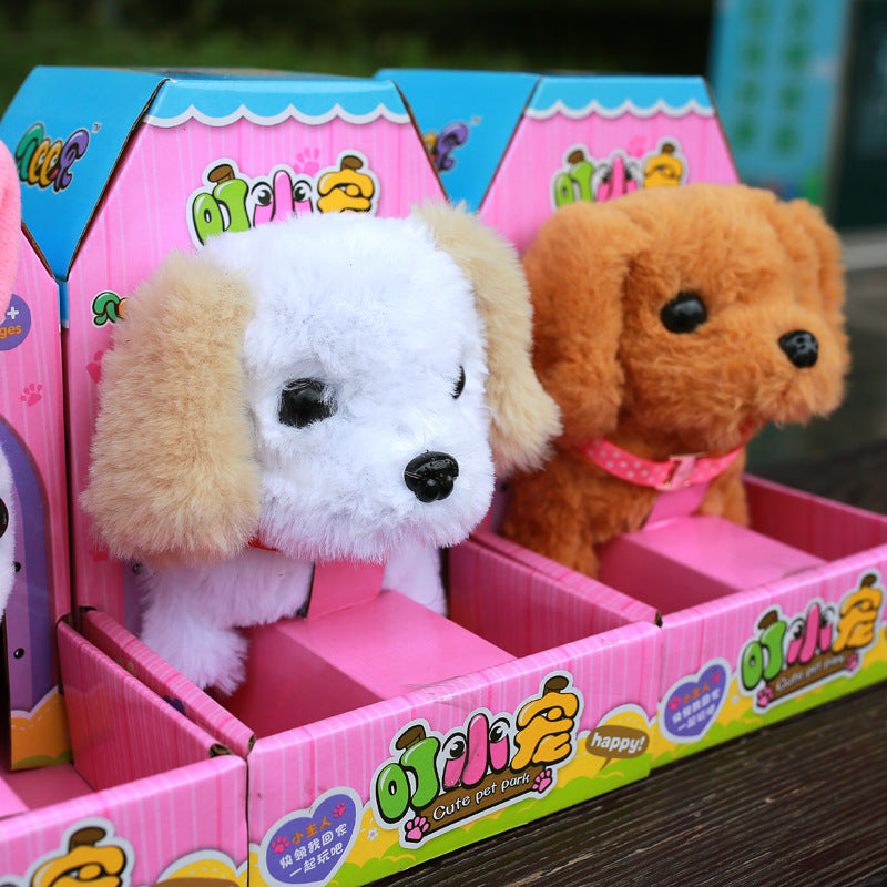 Electric Walking & Barking Plush Toy – Simulated Dog or Rabbit for Babies
