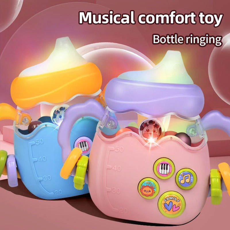 Baby Bottle Toy – Educational Musical Rattle & Teether
