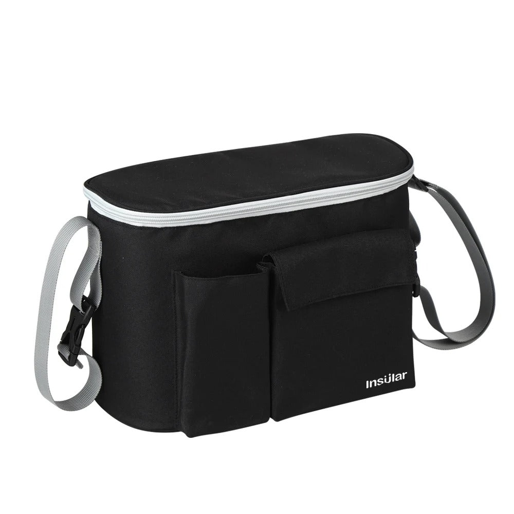 Stroller Organizer Bag – Hanging Diaper & Bottle Storage for On-the-Go Moms