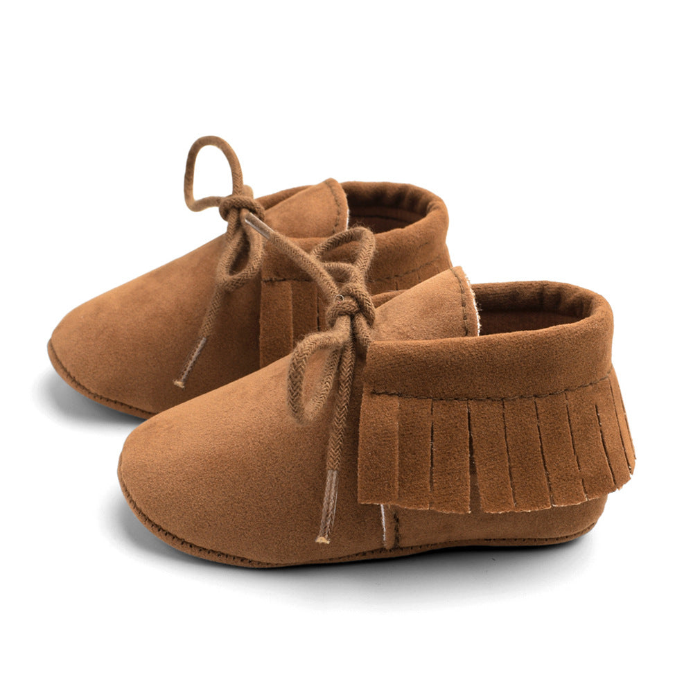 Soft Sole Baby Shoes – Multi-Color with Frosted Texture