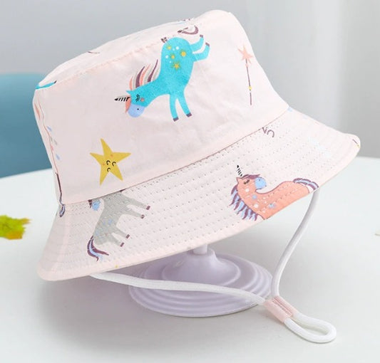 Magical Unicorns – Pink Baby Sun Hat