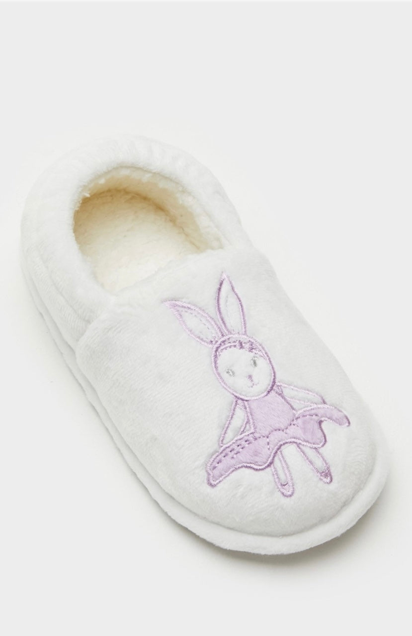 Bunny Slippers & Plush Toy Gift Set – Lilac Edition