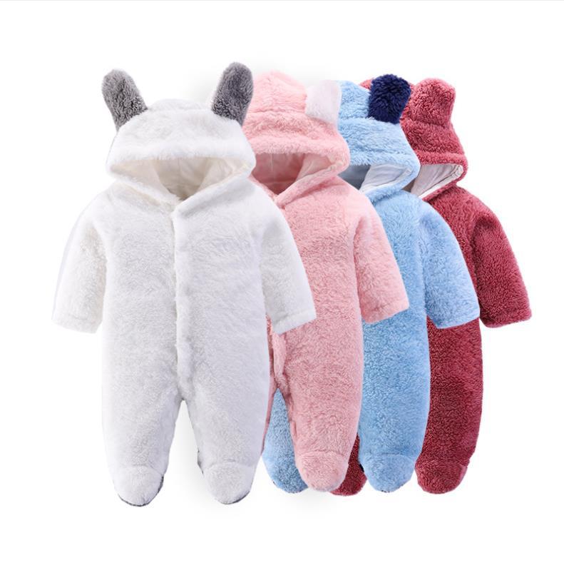 Winter Fleece Baby Romper – Warm Animal Costume Jumpsuit (Newborn to Toddler)