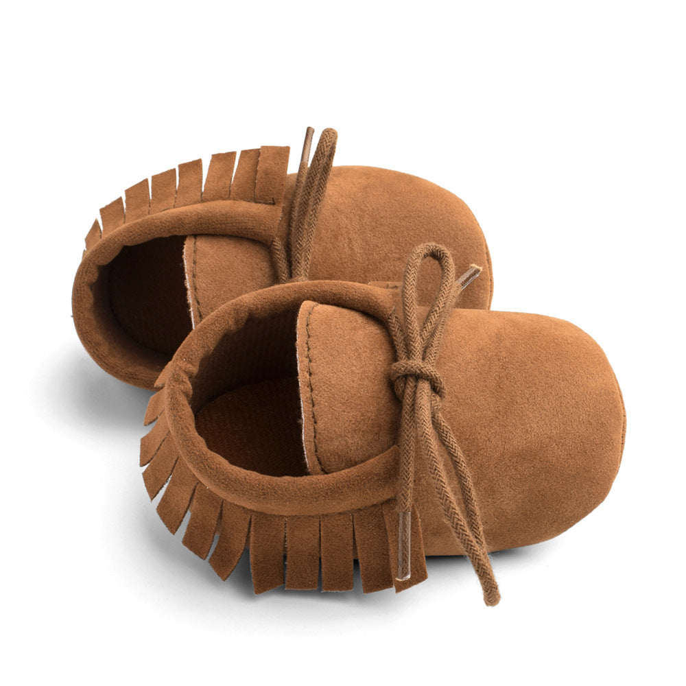 Soft Sole Baby Shoes – Multi-Color with Frosted Texture