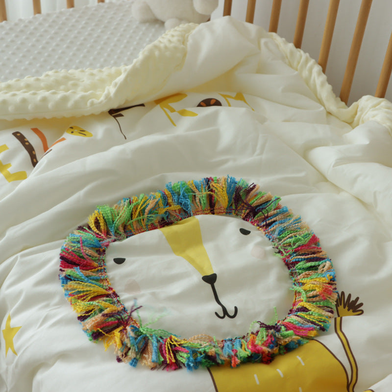 3D Lion Muslin Blanket – Multi-Purpose Baby Swaddle