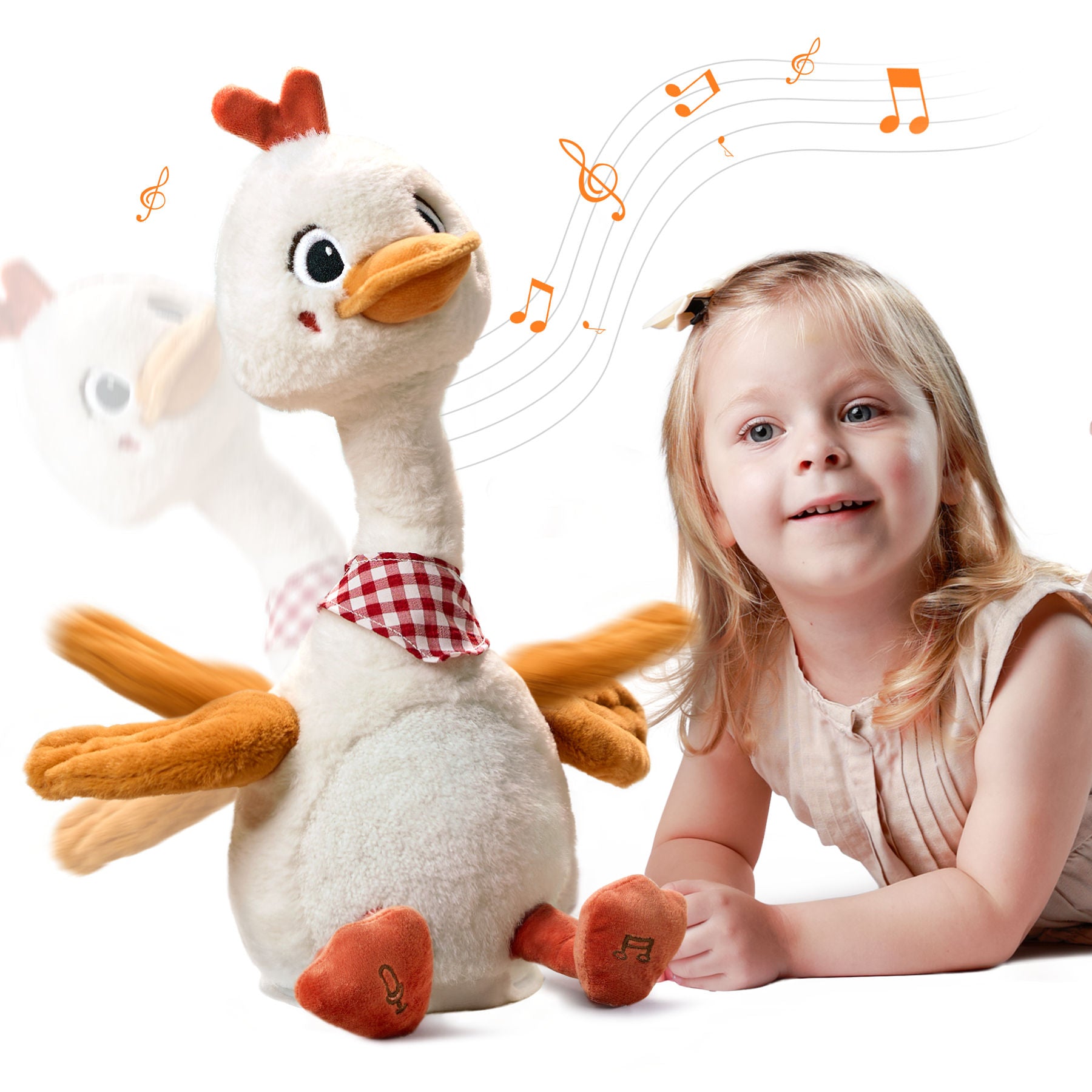 Dancing & Talking Duck Plush Toy – Musical, Soft, and Interactive